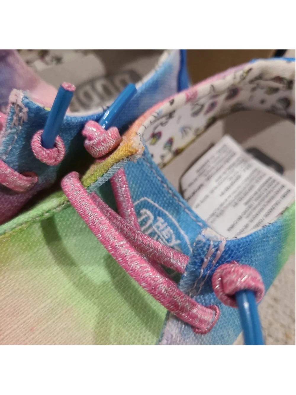 NEW Hey Dude Girls Toddler K7 Wendy Dreamer Magic Casual Shoes Multicolor - Picture 5 of 10